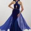 Panoply By House Of Wu Panoply 14920 Velvet Keyhole Gown With Optional Overskirt 1 Panoply By House Of Wu Panoply 14920 Velvet Keyhole Gown With Optional Overskirt -Outlet Prom Dresses Store 14920 Panoply Prom Gown S19 462x705