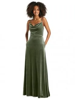 After Six 1541 Velvet Pocket Bridesmaid Dress