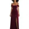 After Six 1551 Off Shoulder Velvet Bridesmaid Dress -Outlet Prom Dresses Store 1551 After Six Bridesmaid Dress S22 529x705