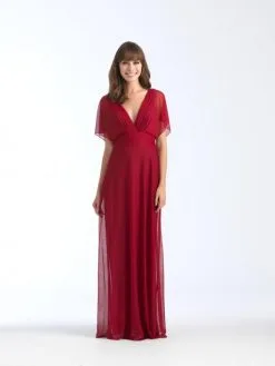 Allure Bridals Size 16 Mauve Allure 1562 Draped Sleeve Chiffon Bridesmaid Dress -Outlet Prom Dresses Store 1562 Allure Bridesmaid Dress S18 529x705