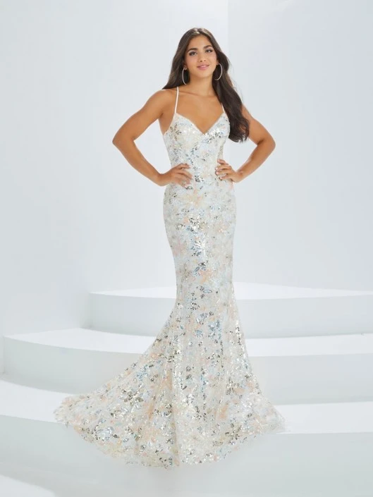 Christina Wu Prom Tiffany Designs 16028 Floral Sequin Prom Dress 3 Christina Wu Prom Tiffany Designs 16028 Floral Sequin Prom Dress