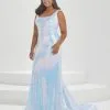 Christina Wu Prom Tiffany Plus 16037 Iridescent Sequin Prom Dress