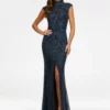 Ashley Lauren 1624 Stunning High Neck Beaded Gown 1 Ashley Lauren 1624 Stunning High Neck Beaded Gown -Outlet Prom Dresses Store 1624 Ashley Lauren Prom Dress S22 508x705