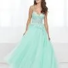 Tiffany Designs 16417 Floral 3D Lace Prom Dress 1 Tiffany Designs 16417 Floral 3D Lace Prom Dress -Outlet Prom Dresses Store 16417 Tiffany Designs Prom Dress S20 529x705