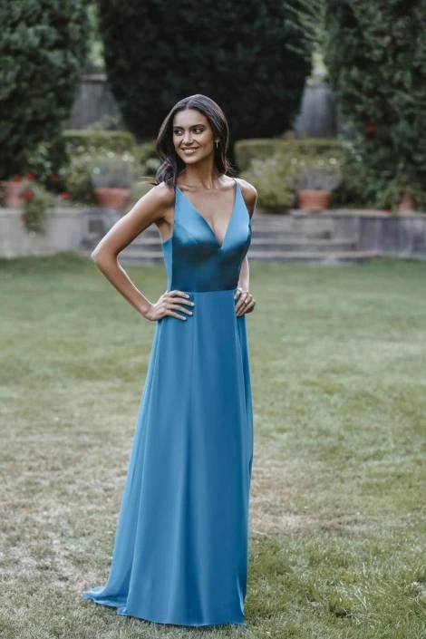 Allure Bridals Allure 1690 Deep V Tie Back Bridesmaid Dress 3 Allure Bridals Allure 1690 Deep V Tie Back Bridesmaid Dress