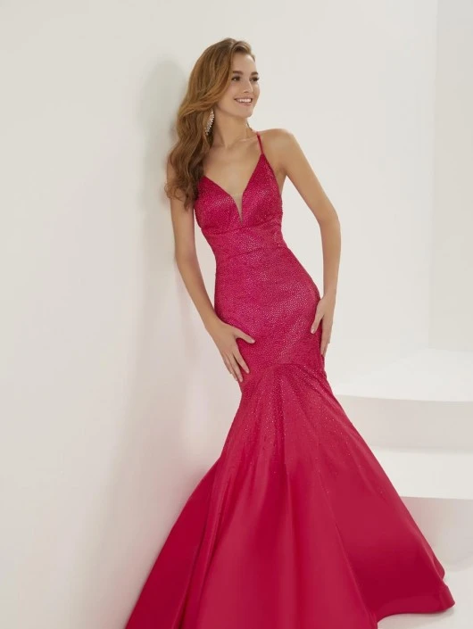 Christina Wu Prom Christina Wu 16940 Stoned Satin Mermaid Dress 3 Christina Wu Prom Christina Wu 16940 Stoned Satin Mermaid Dress