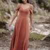 Allure Bridals Allure 1696 Chic Cold Shoulder Bridesmaid Dress