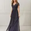 Christina Wu Elegance 17045 Sheer Beaded Mothers Gown