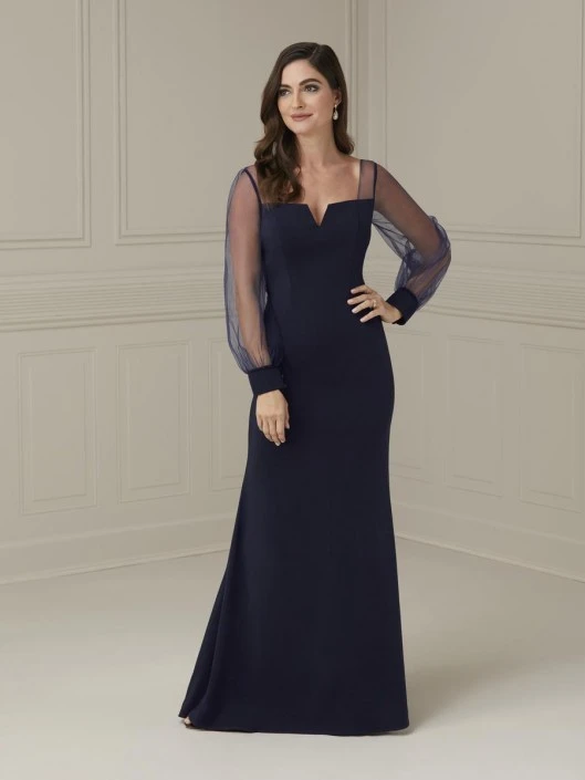 Christina Wu Elegance 17112 Sheer Long Sleeve MOB Gown 3 Christina Wu Elegance 17112 Sheer Long Sleeve MOB Gown