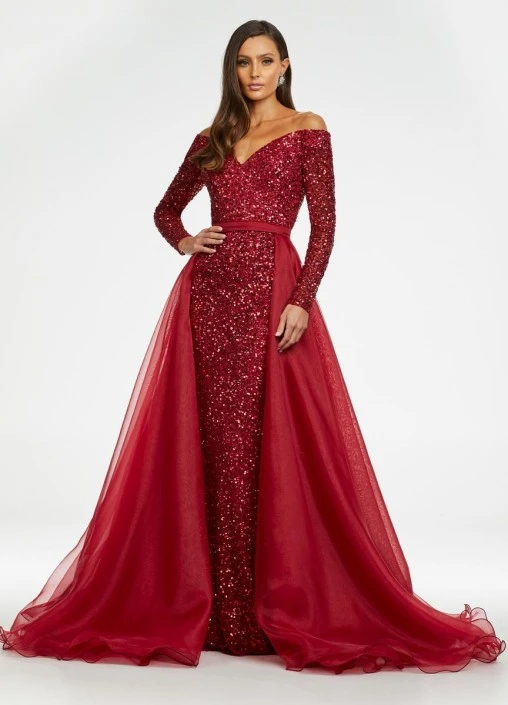 Ashley Lauren 1739 Separate Organza Overskirt 3 Ashley Lauren 1739 Separate Organza Overskirt