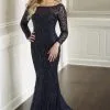 Christina Wu Elegance 17908 V Back Beaded Tulle Mothers Gown