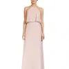 Size 10 Deco Blush Bari Jay 1801 Flowy Top Long Bridesmaid Dress -Outlet Prom Dresses Store 1801 Bari Jay Bridesmaid Dress S18 529x705