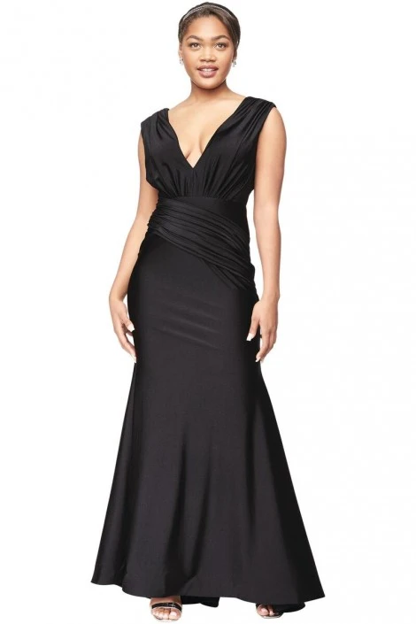 Bill Levkoff 1805 Deep V Mermaid Bridesmaid Dress 3 Bill Levkoff 1805 Deep V Mermaid Bridesmaid Dress