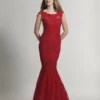 Dave And Johnny 1937 Embroidered Lace Prom Gown