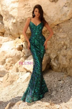 Blush By Alexia Blush 20544 Sparkling Sequin Prom Dress