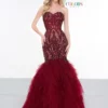 Colors Dress 2067 Sequin Mermaid Gown With Ruffle Skirt -Outlet Prom Dresses Store 2067 Colors Dress Prom Gown S19 529x705