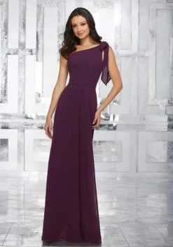 Morilee Madeline Gardner Morilee 21539 One Shoulder Chiffon Bridesmaid Gown
