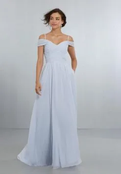Morilee Madeline Gardner Morilee 21566 Off Shoulder Draped Bridesmaid Dress