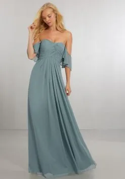 Morilee Madeline Gardner Morilee 21571 Off Shoulder Ruffle Bridesmaid Dress