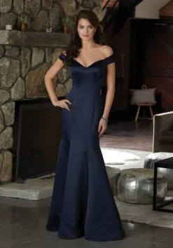 Morilee Madeline Gardner Morilee 21583 Off Shoulder Satin Bridesmaid Dress