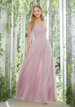 Morilee Madeline Gardner Morilee 21621 Draped V Neck Bridesmaid Dress