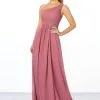 Morilee Madeline Gardner Morilee 21662 Ruched One Shoulder Bridesmaid Dress