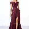 Morilee Madeline Gardner Morilee 21663 Off Shoulder High Slit Bridesmaid Dress -Outlet Prom Dresses Store 21663 Morilee Bridesmaid Dress S20 492x705