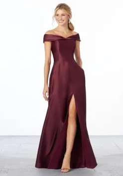 Morilee Madeline Gardner Morilee 21663 Off Shoulder High Slit Bridesmaid Dress