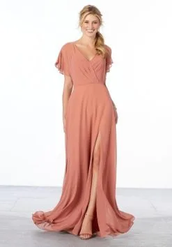 Morilee Madeline Gardner Morilee 21667 Flutter Sleeve Flowing Bridesmaid Dress