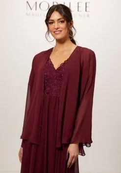 Morilee Madeline Gardner Morilee 21742 Bead Trim Chiffon Bridesmaid Jacket
