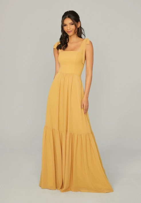Morilee Madeline Gardner Morilee 21753 Tie Strap Tiered Bridesmaid Dress 3 Morilee Madeline Gardner Morilee 21753 Tie Strap Tiered Bridesmaid Dress