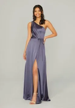 Morilee Madeline Gardner Morilee 21754 Draped One Shoulder Bridesmaid Dress
