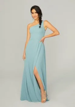 Morilee Madeline Gardner Morilee 21758 Flowing One Shoulder Bridesmaid Dress