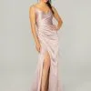 Morilee Madeline Gardner Morilee 21761 Draped Silky Satin Bridesmaid Dress