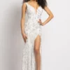 Johnathan Kayne 2181 Beaded Stretch Lace Gown