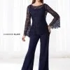 Cameron Blake By Mon Cheri Cameron Blake 218611 Lace Mother Of The Bride Pantsuit -Outlet Prom Dresses Store 218611 Cameron Blake by Mon Cheri Mother of the Bride Dress F18 507x705