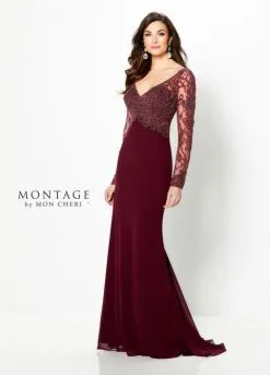 Montage By Mon Cheri Montage 219973 Timeless MOB Dress With Removable Sleeves