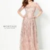 Montage By Mon Cheri Montage 219976 Lace Illusion Mothers Gown 2 Montage By Mon Cheri Montage 219976 Lace Illusion Mothers Gown -Outlet Prom Dresses Store 219976 Montage Mother of the Bride Dress F19 507x705