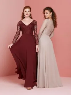 Christina Wu Celebration 22019 Lace Long Sleeve Gown