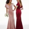 Christina Wu Celebration Christina Wu 22036 Off Shoulder Velvet Bridesmaid Dress -Outlet Prom Dresses Store 22036 Christina Wu Celebration Bridesmaid Dress S21 529x705