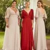 Christina Wu Celebration 22095 Split Sleeve Gown -Outlet Prom Dresses Store 22095 Christina Wu Celebration Bridesmaid Gown S22 530x705