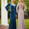 Christina Wu Celebration 22106 Superb Long Sleeve Gown 2 Christina Wu Celebration 22106 Superb Long Sleeve Gown -Outlet Prom Dresses Store 22106 Christina Wu Celebration Bridesmaid Gown S22 530x705