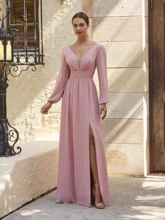 Christina Wu Celebration 22142 Deep V Long Sleeve Gown 3 Christina Wu Celebration 22142 Deep V Long Sleeve Gown