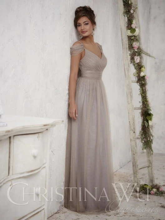 Christina Wu Celebration Size 24 Taupe Christina Wu Occasions 22709 Bridesmaid Gown 3 Christina Wu Celebration Size 24 Taupe Christina Wu Occasions 22709 Bridesmaid Gown