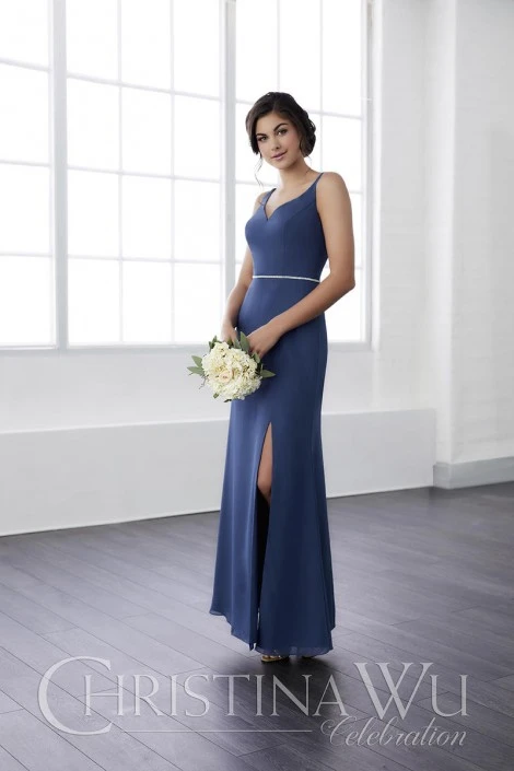 Christina Wu Celebration Christina Wu 22823 Bridesmaid Gown With Beaded Straps 3 Christina Wu Celebration Christina Wu 22823 Bridesmaid Gown With Beaded Straps