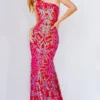 Jovani 22845 Shimmering One Shoulder Prom Dress