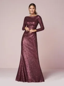 Christina Wu Celebration 22941 Long Sleeve Sequin Bridesmaid Dress