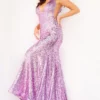 Jovani 23079 Sheer Side Sequin Prom Dress