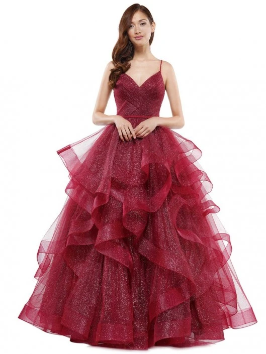 Colors Dress 2381 Glitter Ruffled Prom Dress 3 Colors Dress 2381 Glitter Ruffled Prom Dress