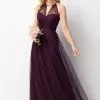 Wtoo By Watters Wtoo 242 Sheer High Neck Bridesmaid Gown -Outlet Prom Dresses Store 242 Wtoo Bridesmaid Dress F16 470x705